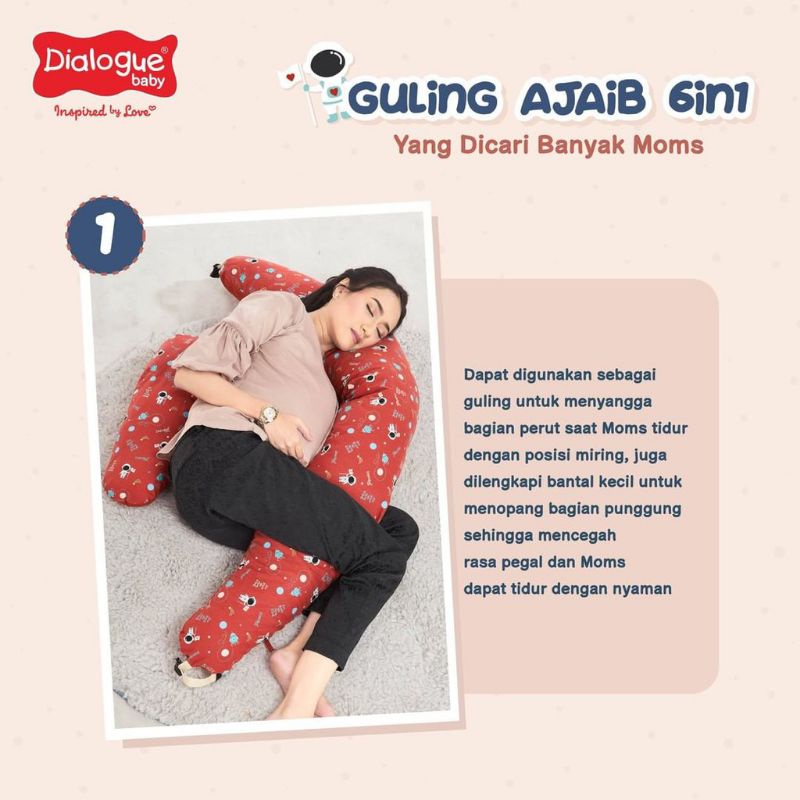 DIALOGUE 6IN1 BANTAL GULING IBU HAMIL, MENYUSUI DAN SOFA BAYI