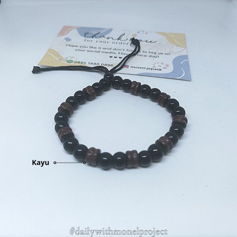 Gelang Osrot Motif Kayu Hitam