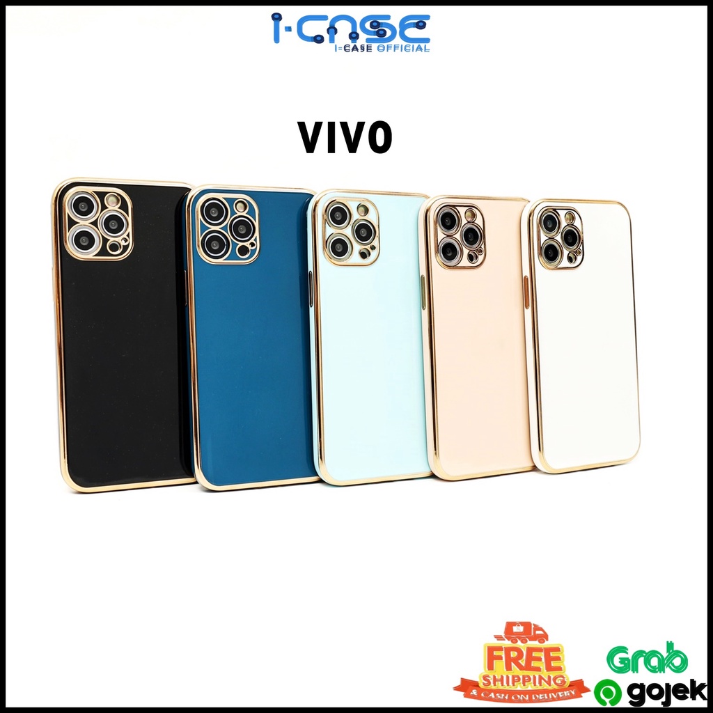 Soft Case Vivo Y12 Y15 Y17 Y91 Y93 Y95 Y91C Y20 Y12S Y30 Y50 6D Plating List Full Lens Cover