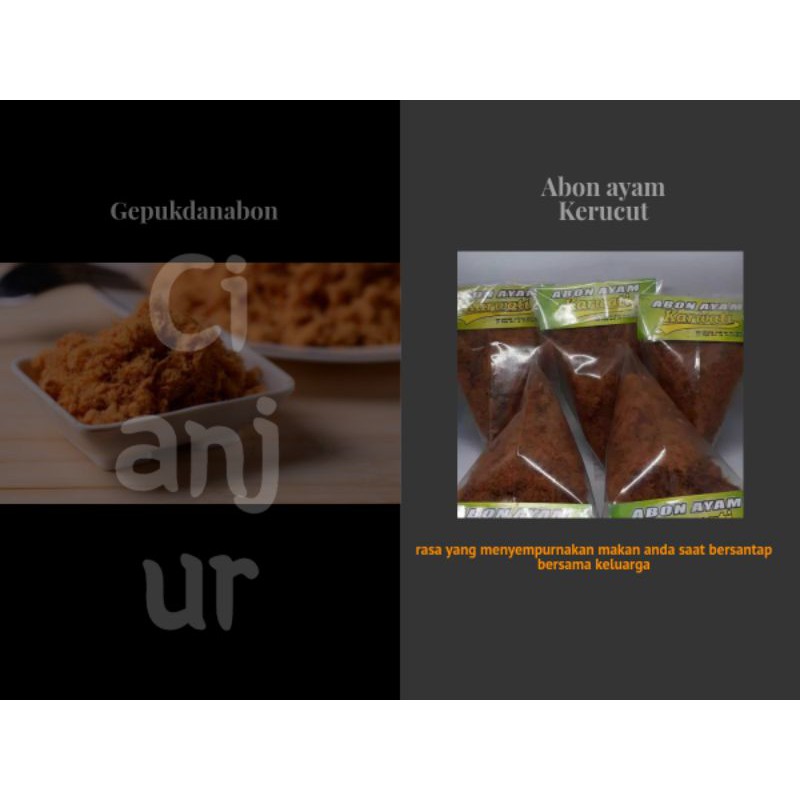 

Abon ayam kerucut