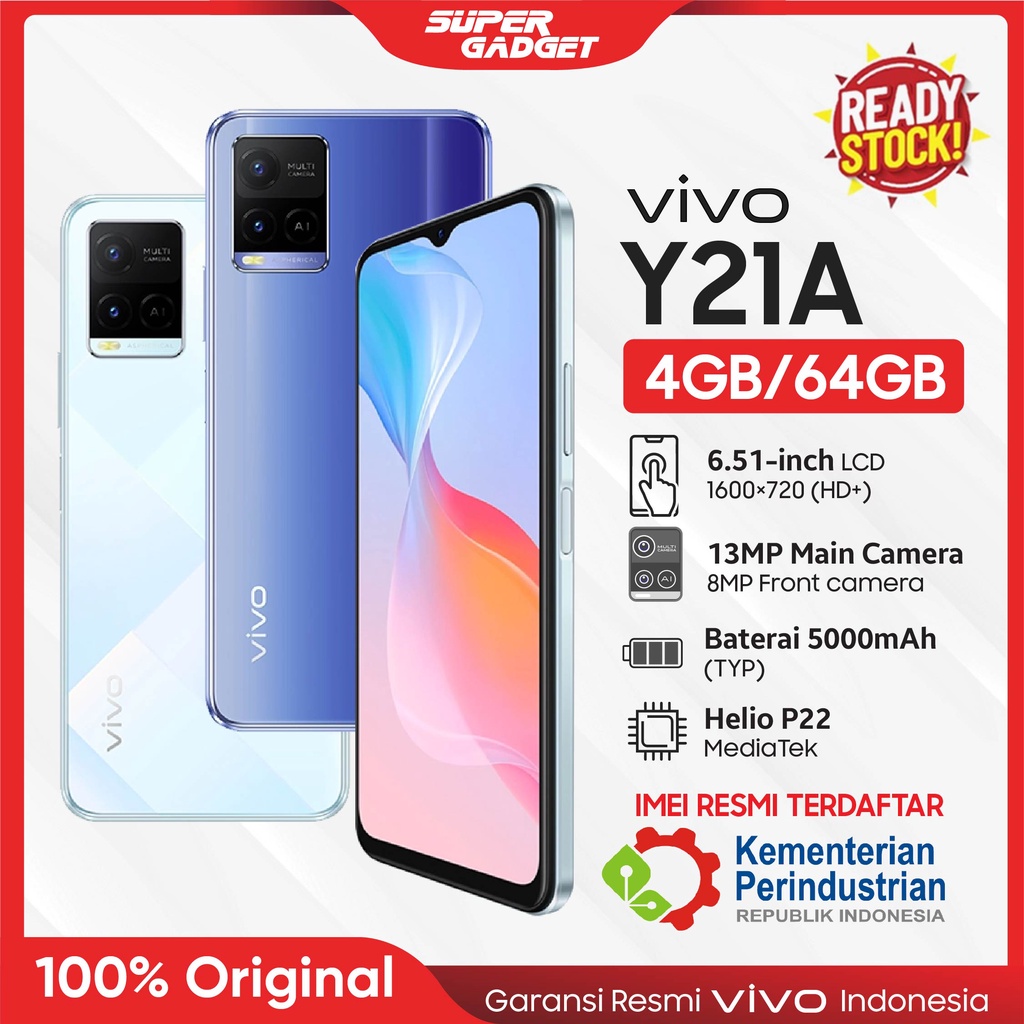 VIVO Y21A 4/64 4GB 64GB RAM 4 ROM 64 GB Smartphone Android