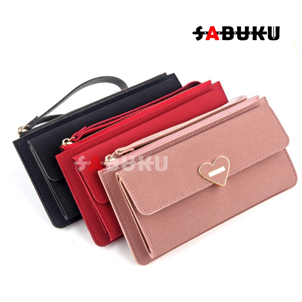 Dompet Wanita Elegan Dompet Panjang Fashion Korea Model Simple -083