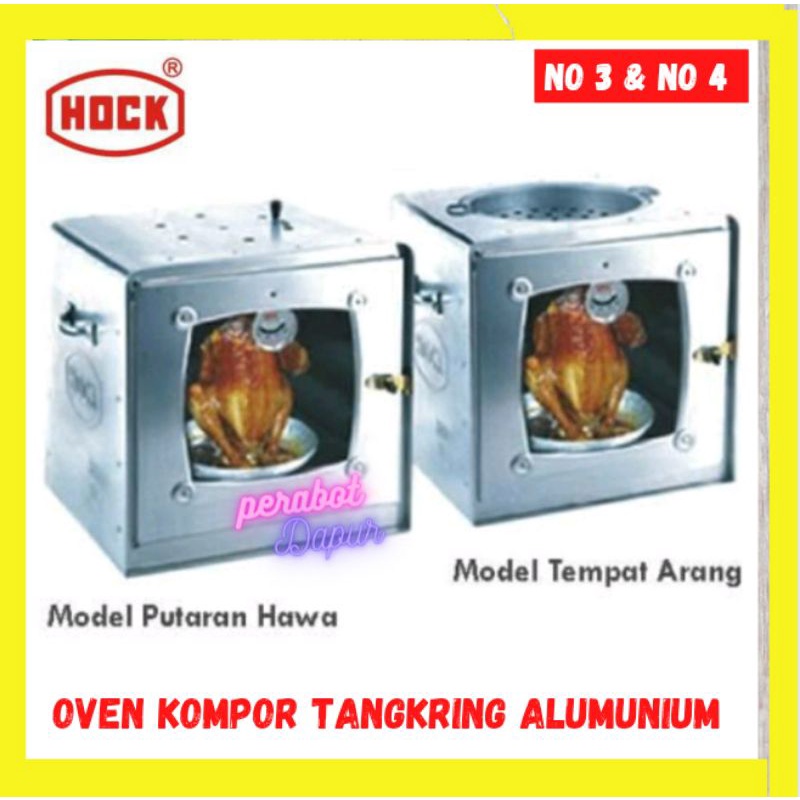 Oven Hock No 3 No.4 Oven Tangkring Kompor Alumunium Hock Putaran Hawa / Arang