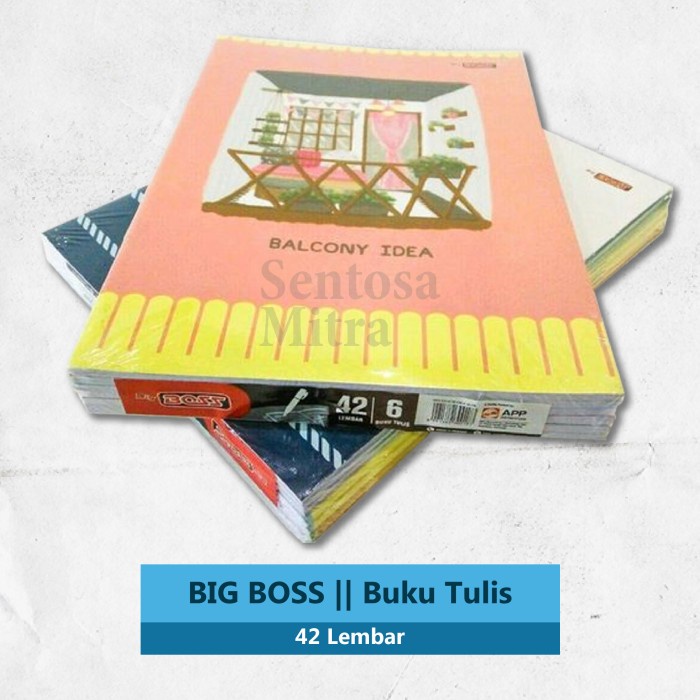 

Terlaku Buku Tulis Big Boss 42 Lembar 1 Pack 6 Buku