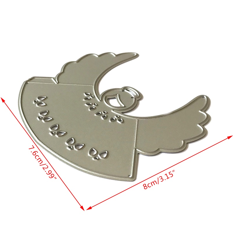 Cetakan Cutting Dies Bahan Carbon Steel Desain Malaikat Natal Untuk Album Foto