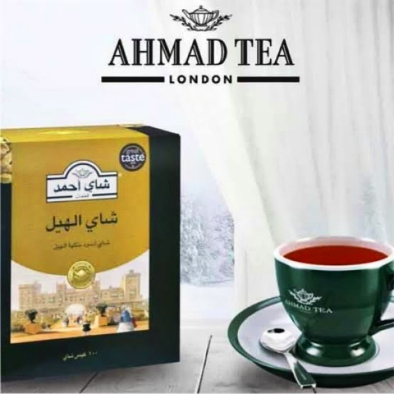 AHMAD TEA ORIGINAL IMPORT SAUDI CARDAMOM TEA 100 BAG