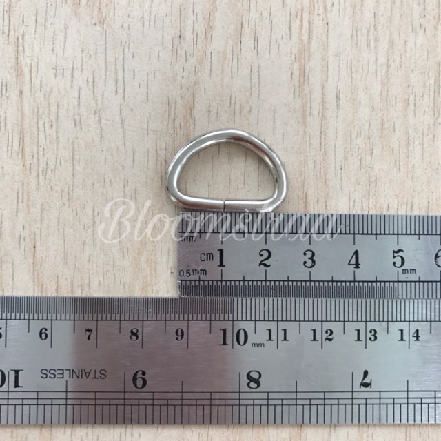 Ring D 2cm besi 20mm Nikel ATG pengait metal 20 mm 2 cm silver putih Bakar nickle