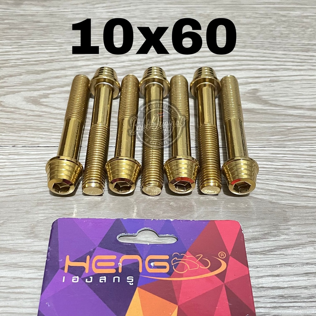 baut probolt kerucut gold 10x60 drat 14 panjang 6cm original heng