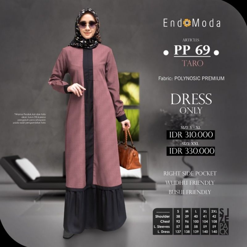 Dress Gamis Terbaru 2021 / Gamis Endomoda Bestseller / Gamis Dress Viral
