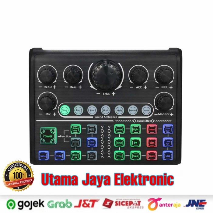 CPAudio Soundcard Voice Changer Live Boardcast Audio Mixer P200