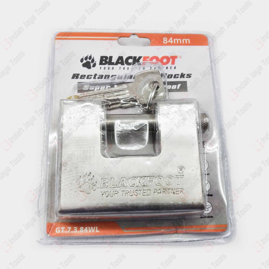 BLACKFOOT Rectangular Padlocks - Gembok Gudang Kotak Panzer Panser Anti Maling