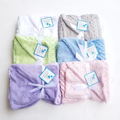 Carterlove Selimut Bayi Bubble Polos / Topi Karakter