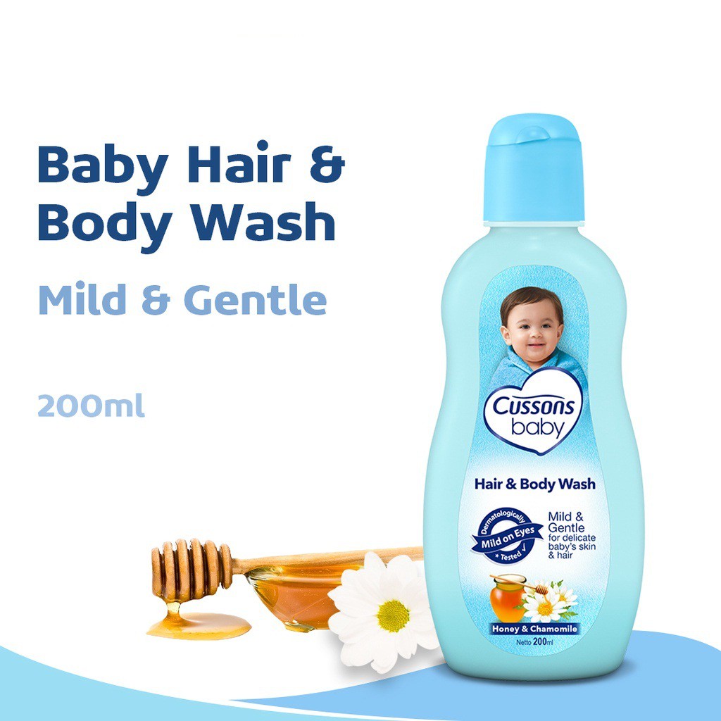 Cussons Baby Hair &amp; Body Wash - Sabun Mandi Bayi 100ml 200ml