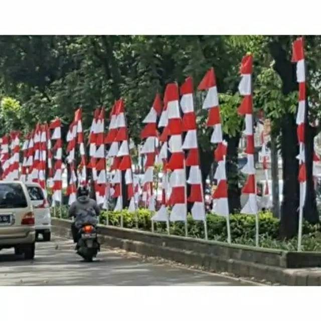 8 mata 20 biji umbul-umbul - bendera umbulumbul - bendera Indonesia - bendera agustusan - umbul