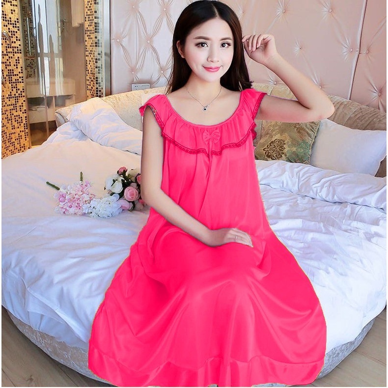 BEFAST - ZEC OOTD Wanita Dress ESHA / 136 Lingerie Dress Renda / DRESS LINGERIE / PAKAIAN WANITA / Baju Tidur Wanita Trendy / Terlaris / Terbaru 2022 / Dress Polos / Dress Bahan Satin / Dress Nyaman Untuk Tidur / Termurah