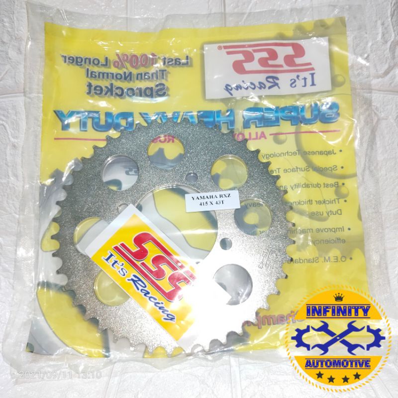 GEAR GIR SSS ORI 100% BELAKANG RXZ 415 X 38T 39T 40T 41T 42T 43T  JUPITER Z VEGA R  FIZR CRYPTON  JUPITER MX RXKING-5