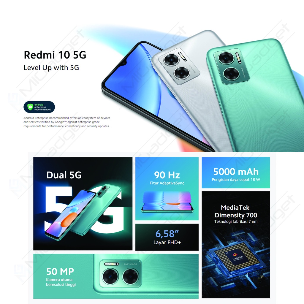 Redmi 10 5G 4/128 6/128 Garansi Resmi