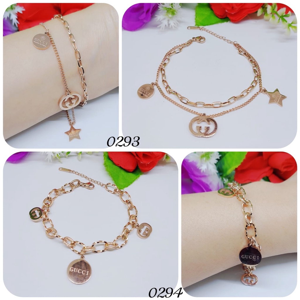 Titanium gelang rantai perhiasan fashion 0293,0294