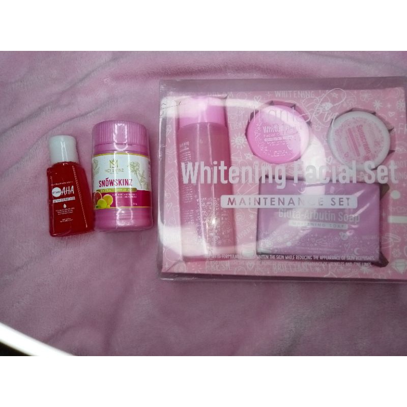 skincare brilliant whitening new dengan set hemat +serum+snowskinz whitening booster ORI Malaysia