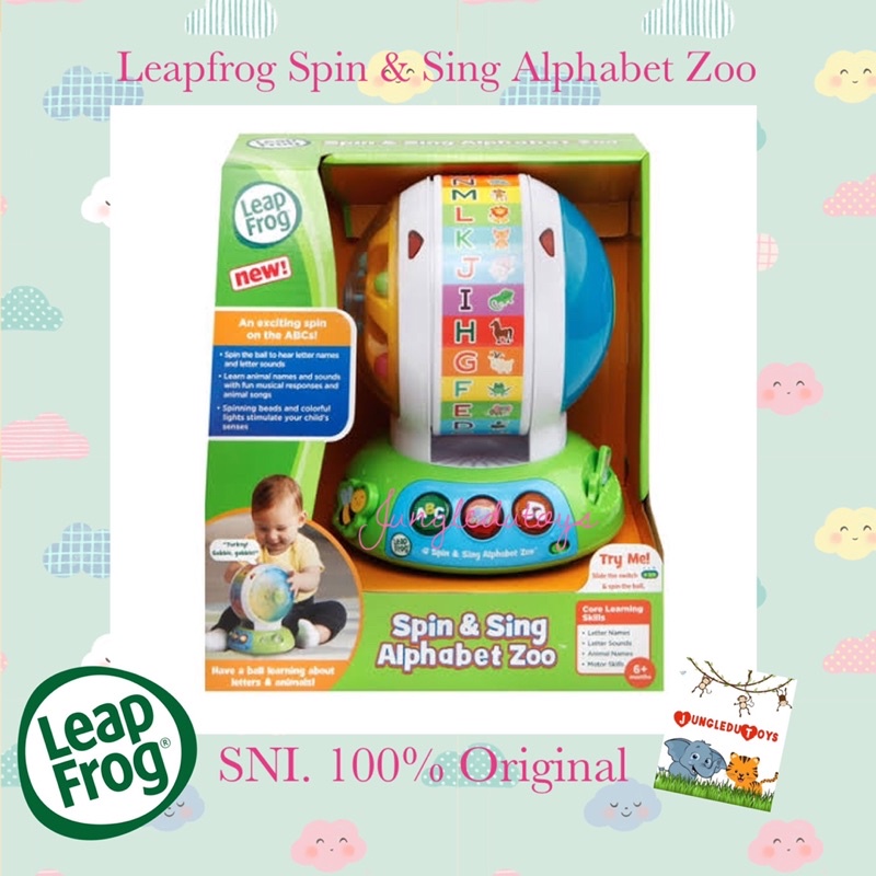 Leapfrog Spin And Sing Alphabet Zoo Original Mainan Edukasi Anak Balita