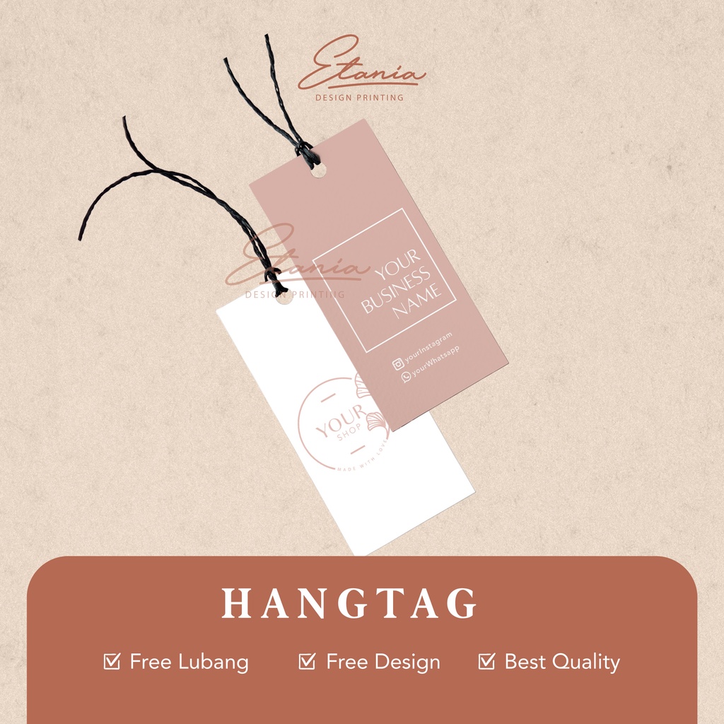 

Hang tag bisnis / hangtag onlineshop / hangtag cutom / hangtag murah