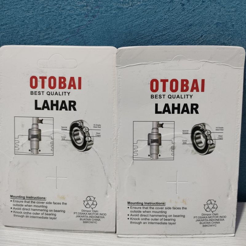 Bearing Kelahar Lahar Laker Bering OTOBAI 6004 2RS  Per 10 pcs Bearing 6004 Paketan 10pcs