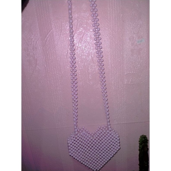 tas mutiara love lilac / tas manik love lilac