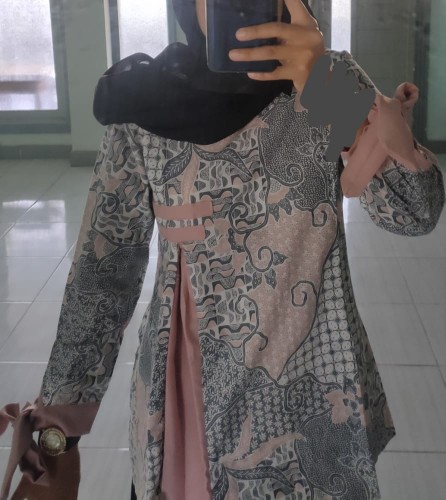Atasan Batik Wanita Kekinian Blouse Shakira
