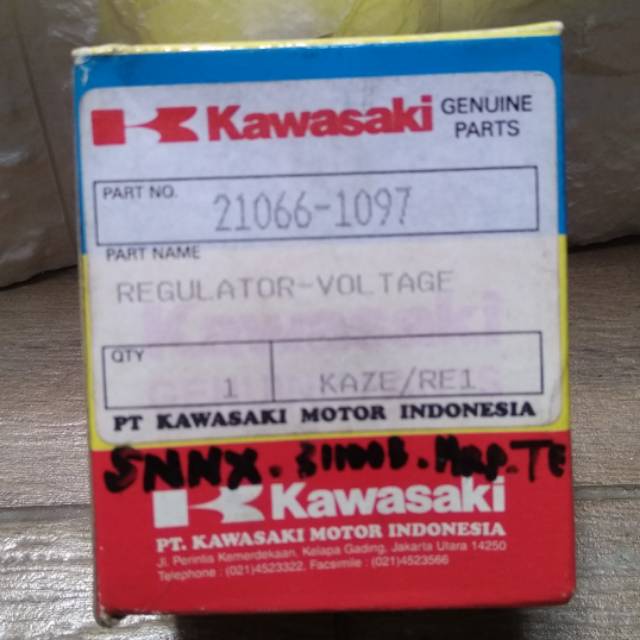 Regulator Kiprox Kawasaki Kaze / RE1 21066-1097 Original Kawasaki Genuine Parts