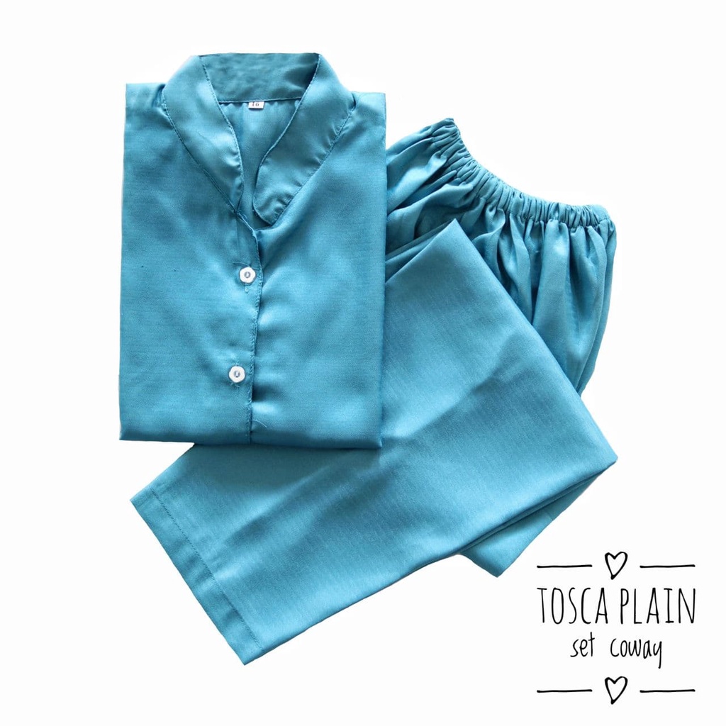 IZANY Piyama Anak Coway / Set Coway Size 14 SATIN APPLE banyak motif-EMBOS TOSCA