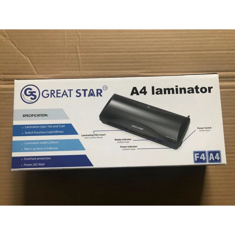 

HJK MESIN LAMINATING/LAMINATOR A4 HOT AND COLD