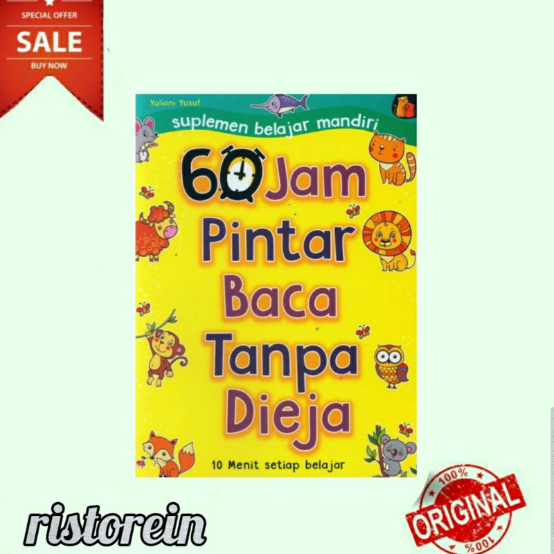 Buku Membaca 60 JAM PINTARA BACA TANPA DIEJA
