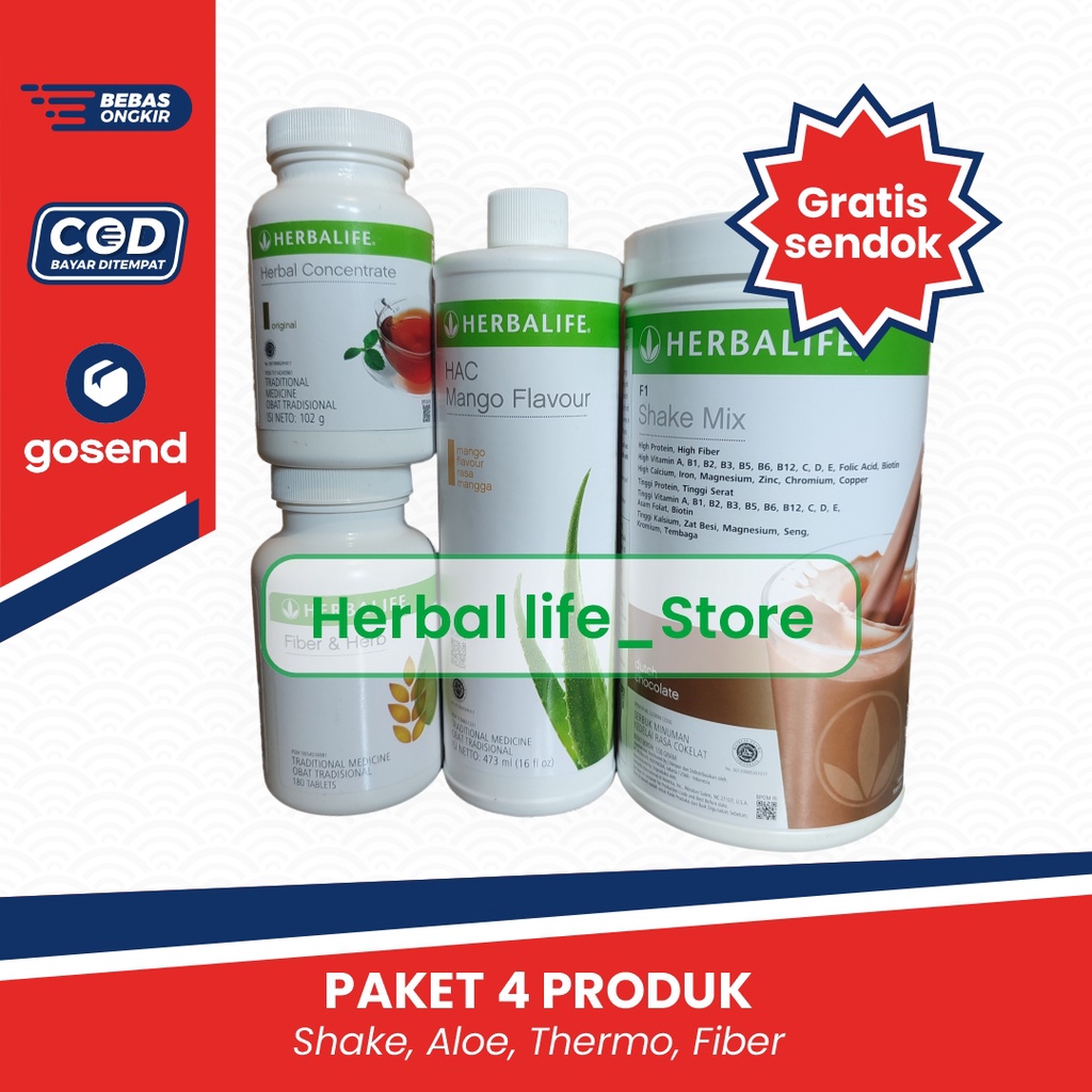 herballife paket diet original-4 produk herbalife original-herballife nutrition