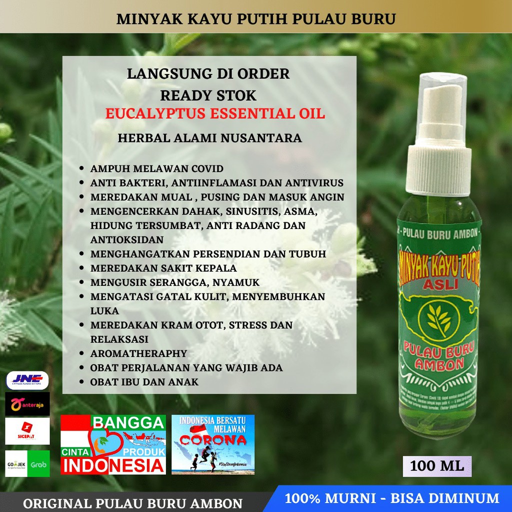 Minyak Sereh Asli Pulau Buru Ambon / Murni 100% Original / Botol Spray