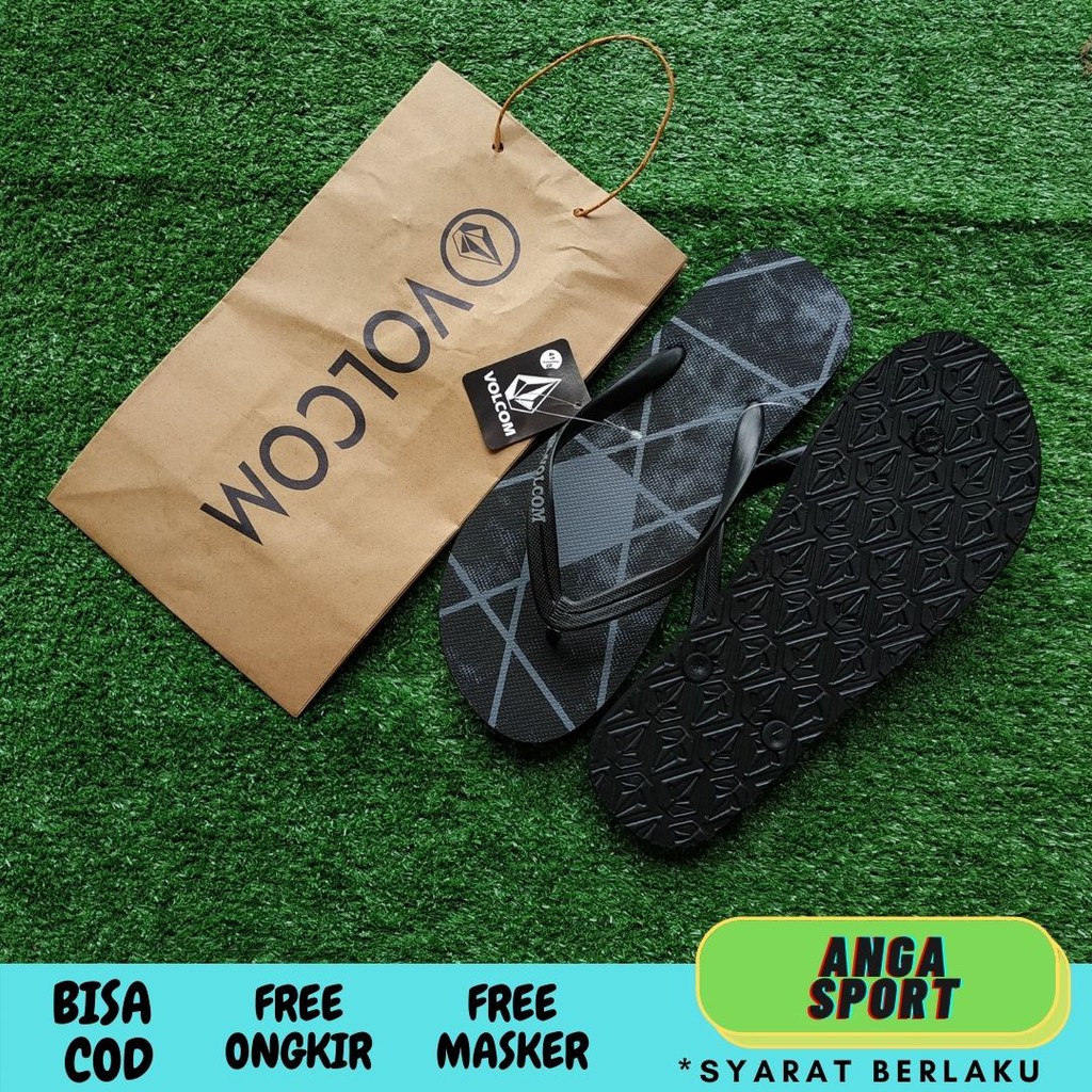 SENDAL PRIA JEPIT VOLCOM /  SANDAL DISTRO PRIA / SENDAL KASUAL COWOK / SANDAL SANTAI PREMIUM QUALITY