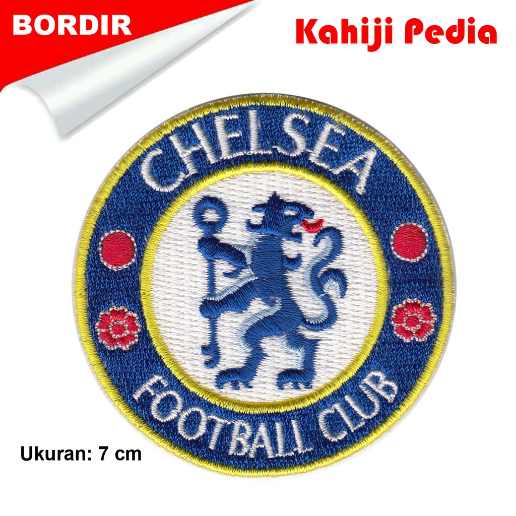 Patch bordir atau emblem bordir logo bola chelsea