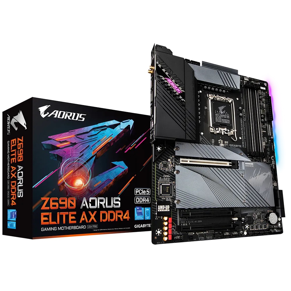 Gigabyte Z690 AORUS ELITE AX DDR4 WIFI | Motherboard Z690 LGA 1700 ATX