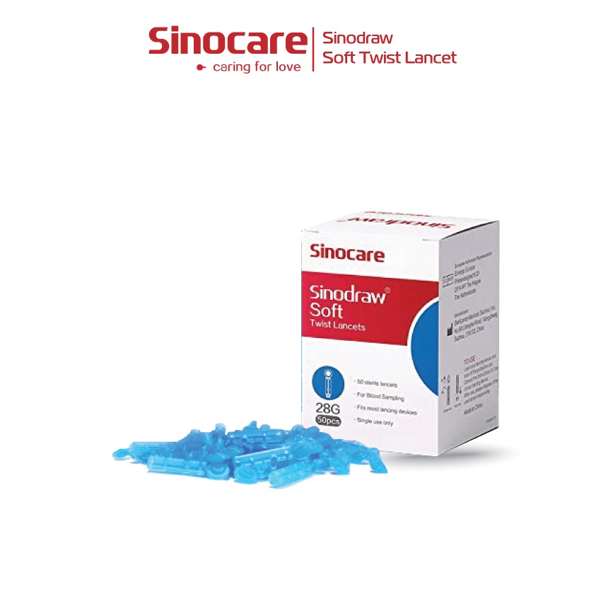 SINOCARE Sinodraw Blood Lancet 28G (50 pcs)