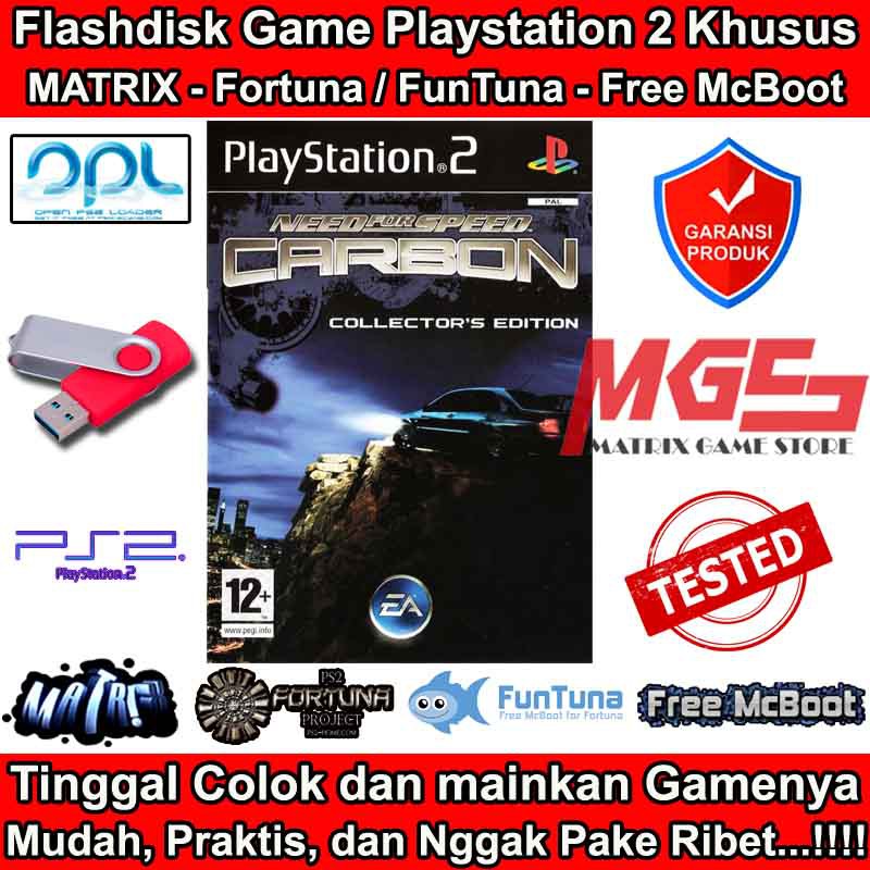 Flashdisk Game PS2 PS 2 NFS Need for Speed Carbon Collectors Edition