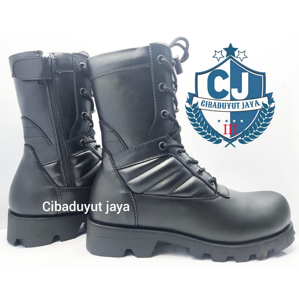 SEPATU PDL RADIAL TNI POLRI SECURITY OUTSOLE RADIAL HITAM DOFF TERLARIS!!