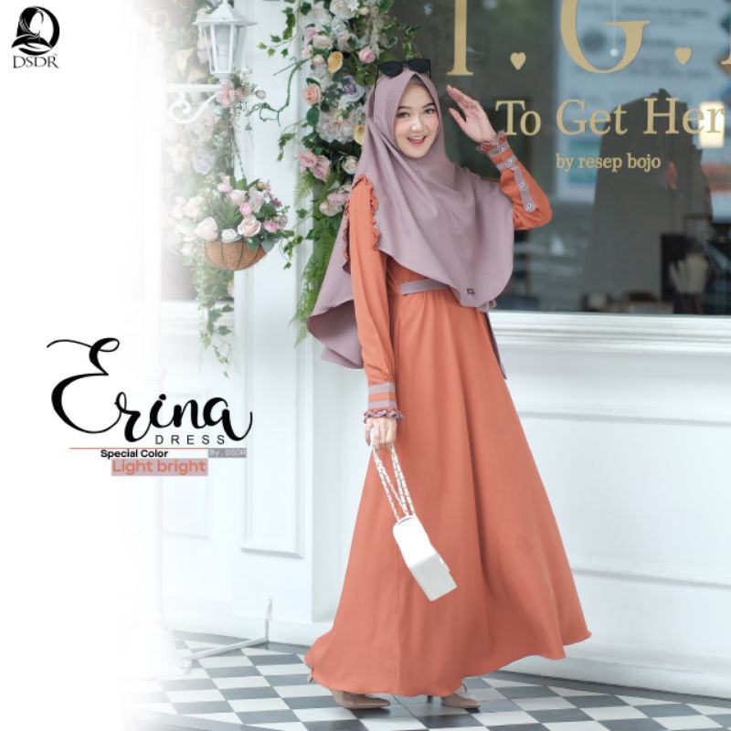 ERINA DRESS GAMIS SET BY DSDR