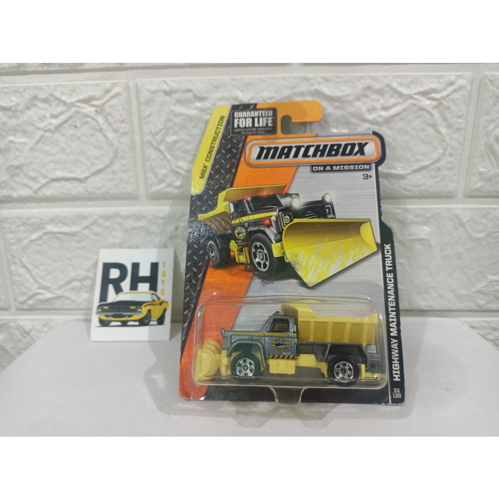 Matchbox Highway  Maintenance Truck Construction