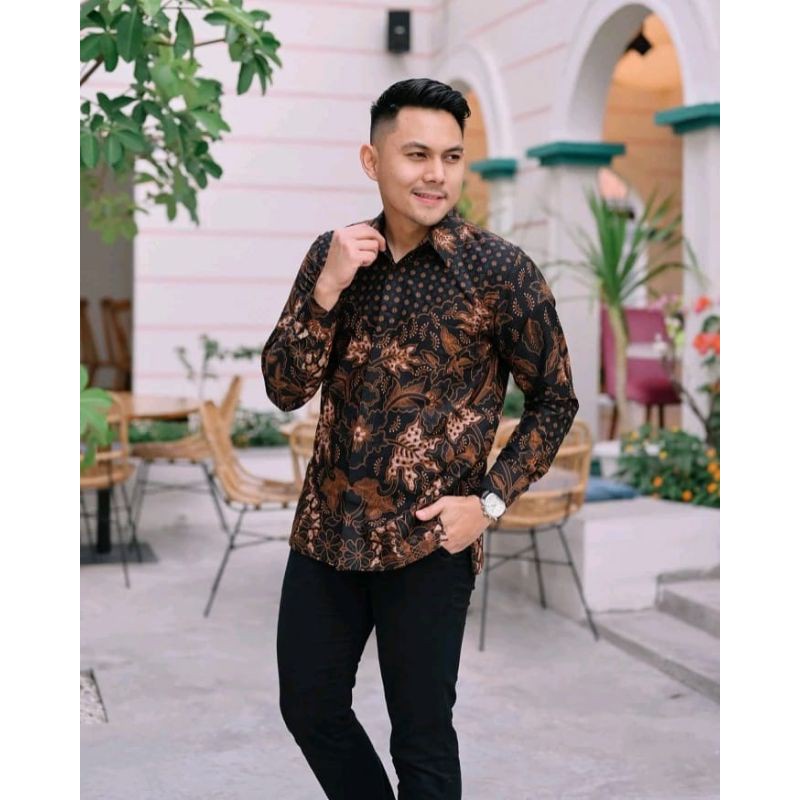 BATIK PREMIUM KASUAL / FORMAL TERBARU BATIK PRIA LENGAN PANJANG PREMIUM BATIK ORI SOLO