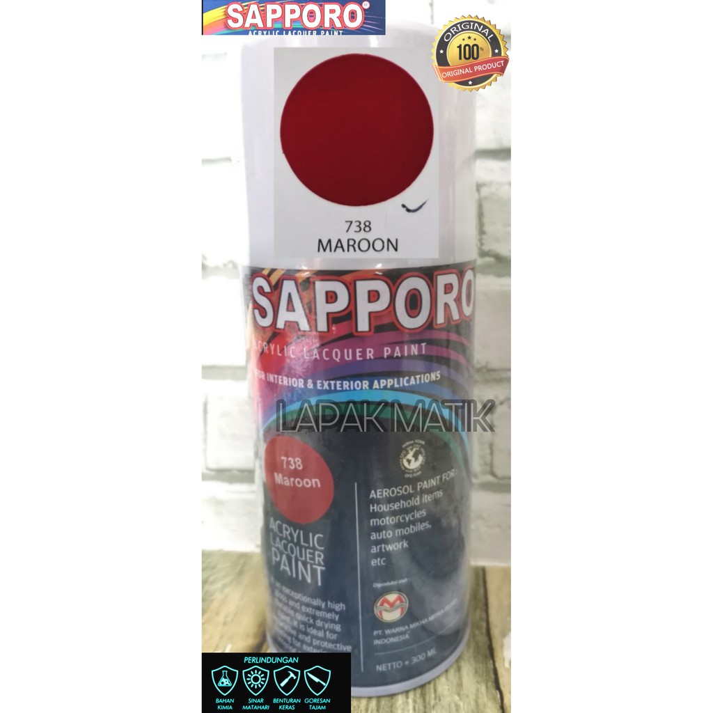 Pilok Sapporo MERAH MARUN MAROON 738 300ml