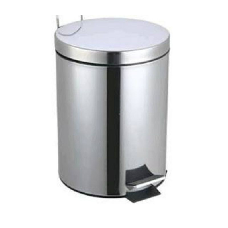 Maspion Dust Bin Pedal Stainless 5 Liter Tempat Sampah Injak Tong Sampah