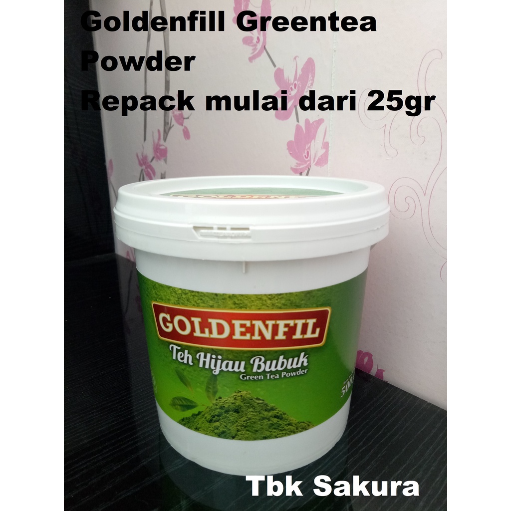 

Bubuk Teh Hijau / Bubuk Greentea Powder Goldenfil 25gr