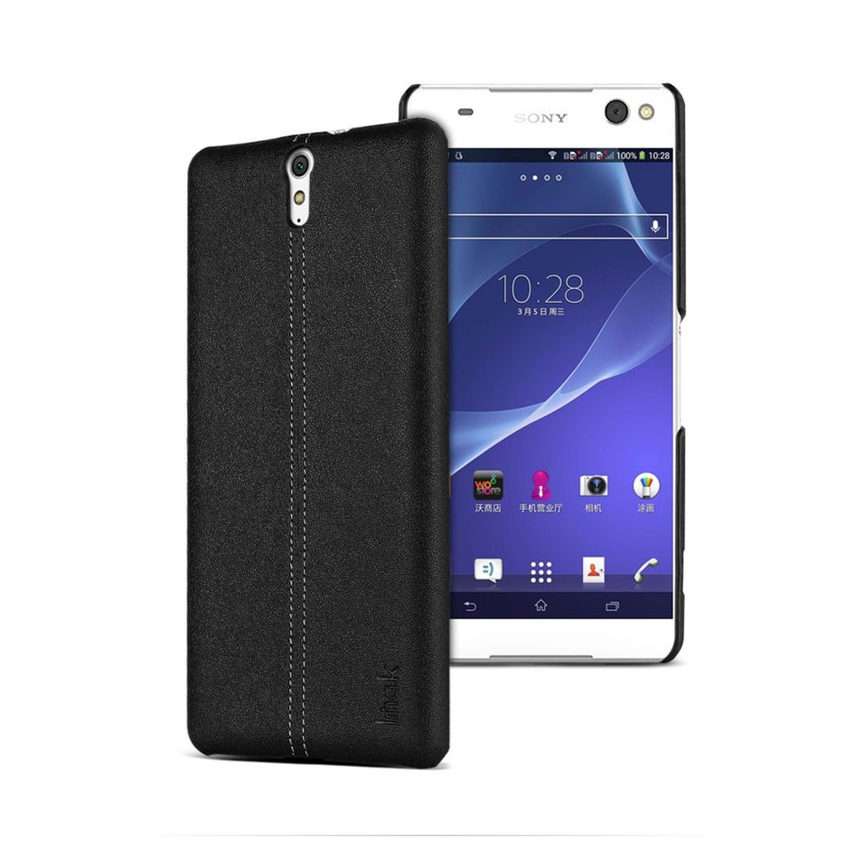 Aksesoris Hape-IMAK RUIYI Sony xperia C5 ultra Z5 compact leather back cover case hp