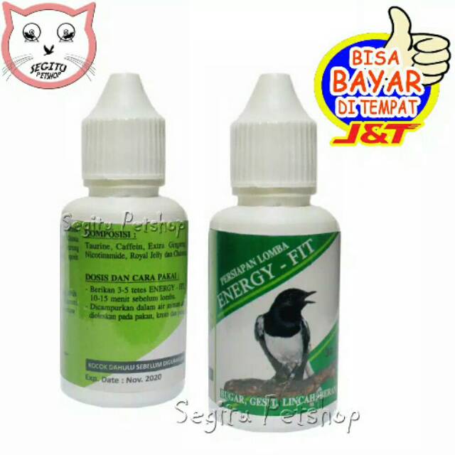 Vitamin Burung Energy Fit untuk persiapan Lomba