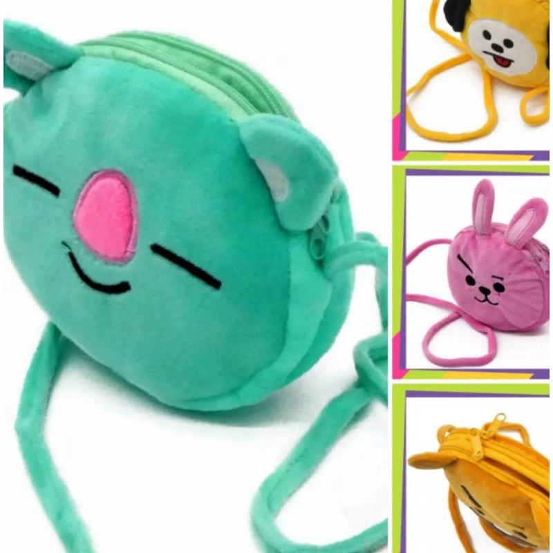 

Tas bulat kpop bts / bt21 lucu lembut