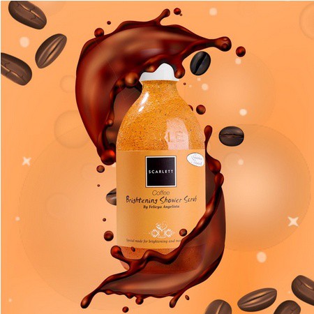 SCARLETT WHITENING BRIGHTENING BY FELICIA ANGELISTA BPOM SHOWER GEL COFFEE (BPOM)